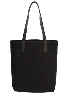 Black Canvas Tote