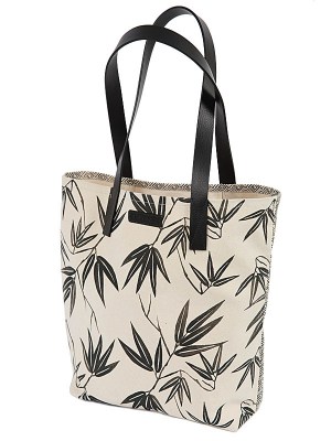 Kyoto Print Canvas Tote